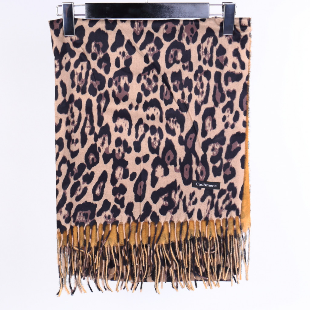 Esarfa animal print maro tifa