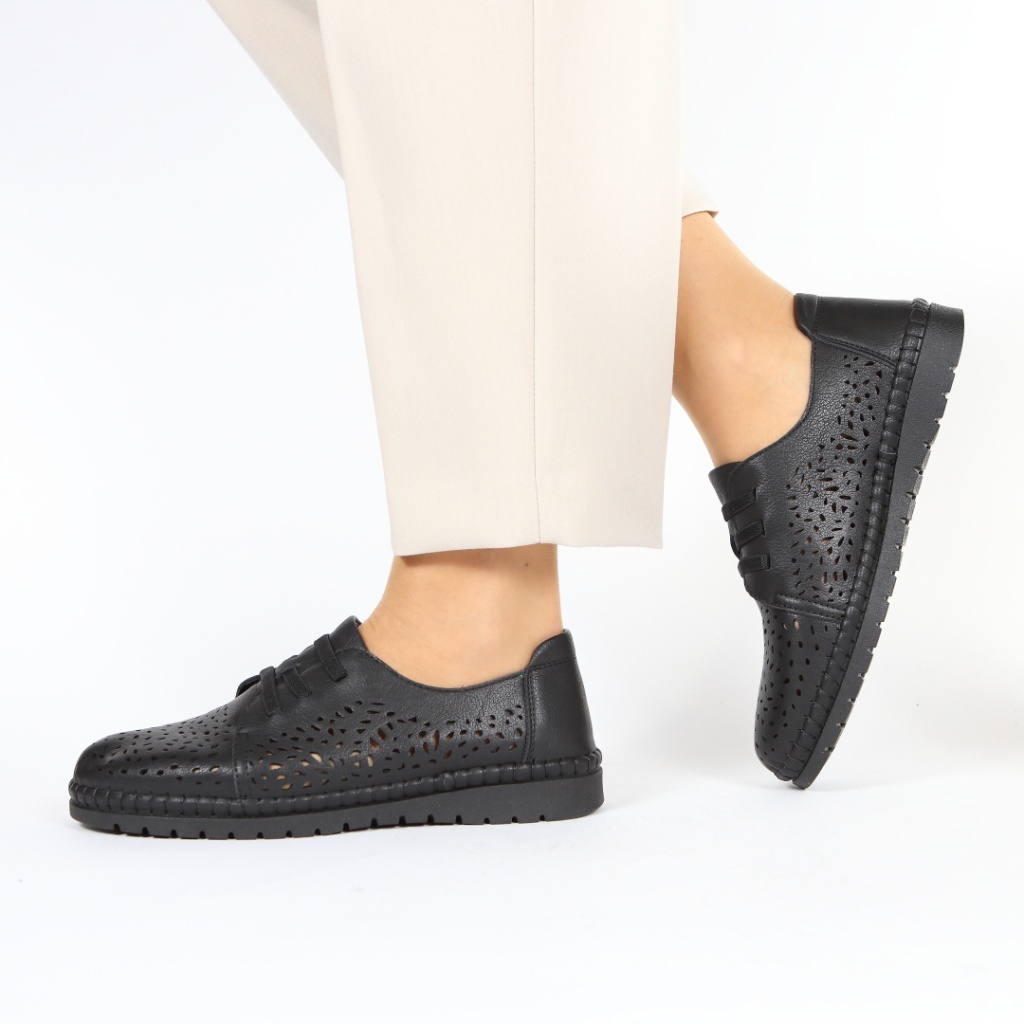 Pantofi negri comozi Zelda