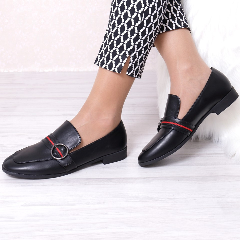 Pantofi negri usori Frida