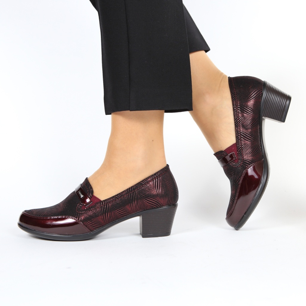 Pantofi bordo eleganti Zulena