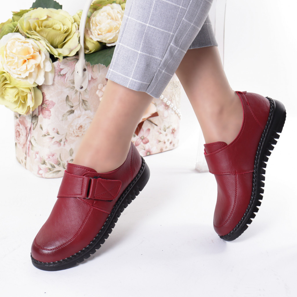 Pantofi rosi piele ecologica Rezana lafetecochete.ro imagine 2022 13clothing.ro