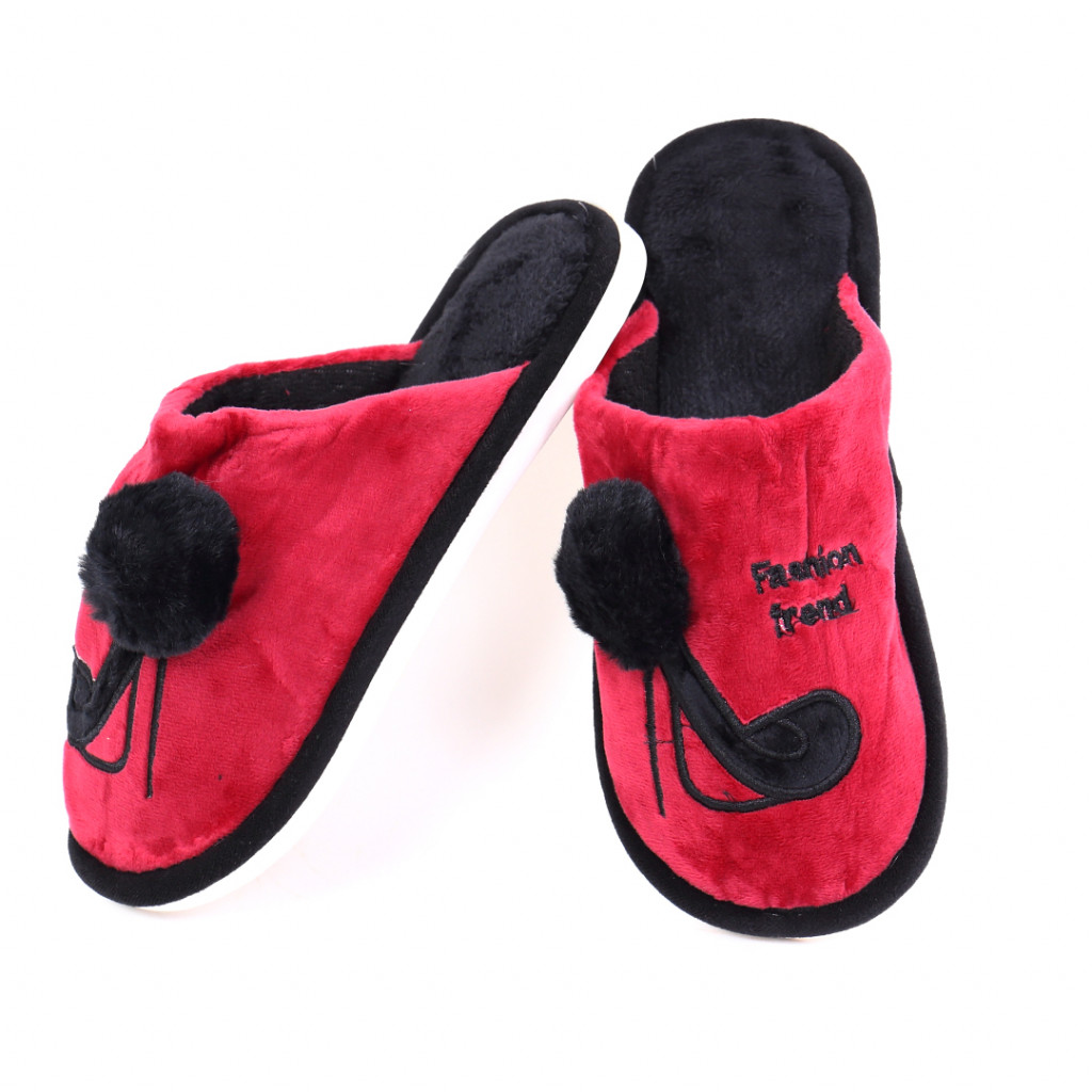 Papuci cu model rosii Ari lafetecochete.ro imagine 2022 13clothing.ro