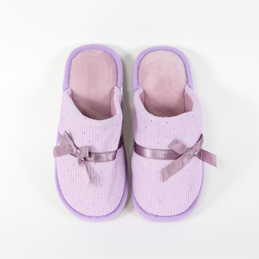 Papuci mov de casa Olis