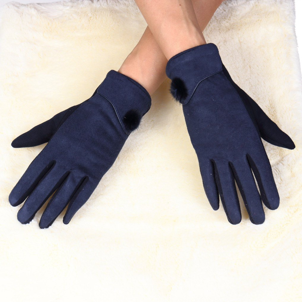 Manusi simple bleumarin cuzi
