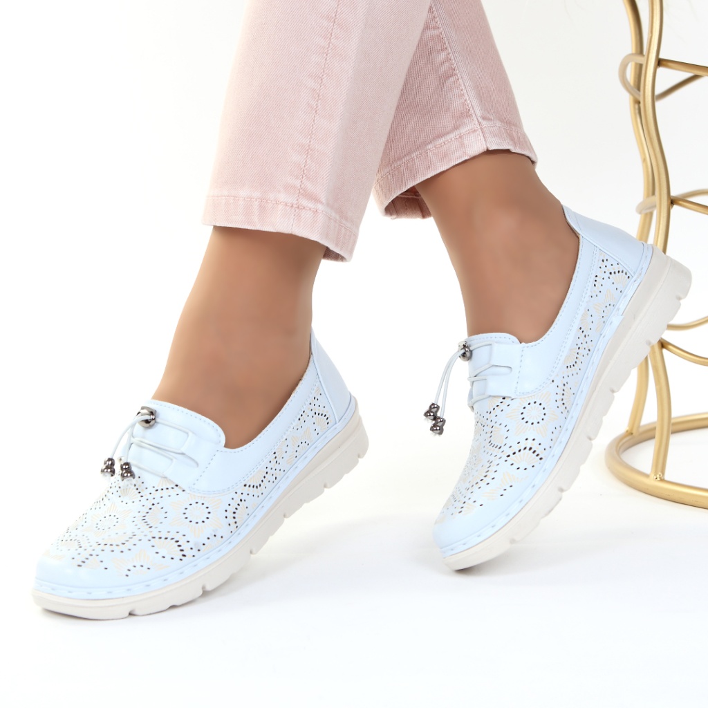 Pantofi blue perforati Talisa