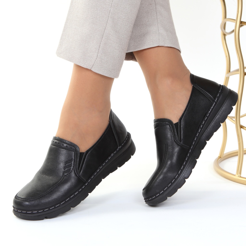 Pantofi negri usori Valeska