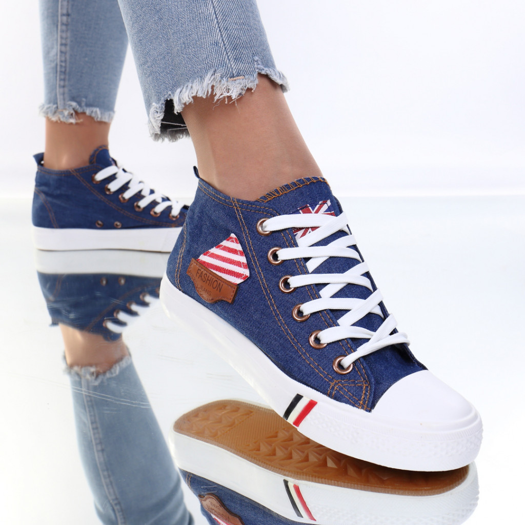 Adidasi material textil bleumarin mia