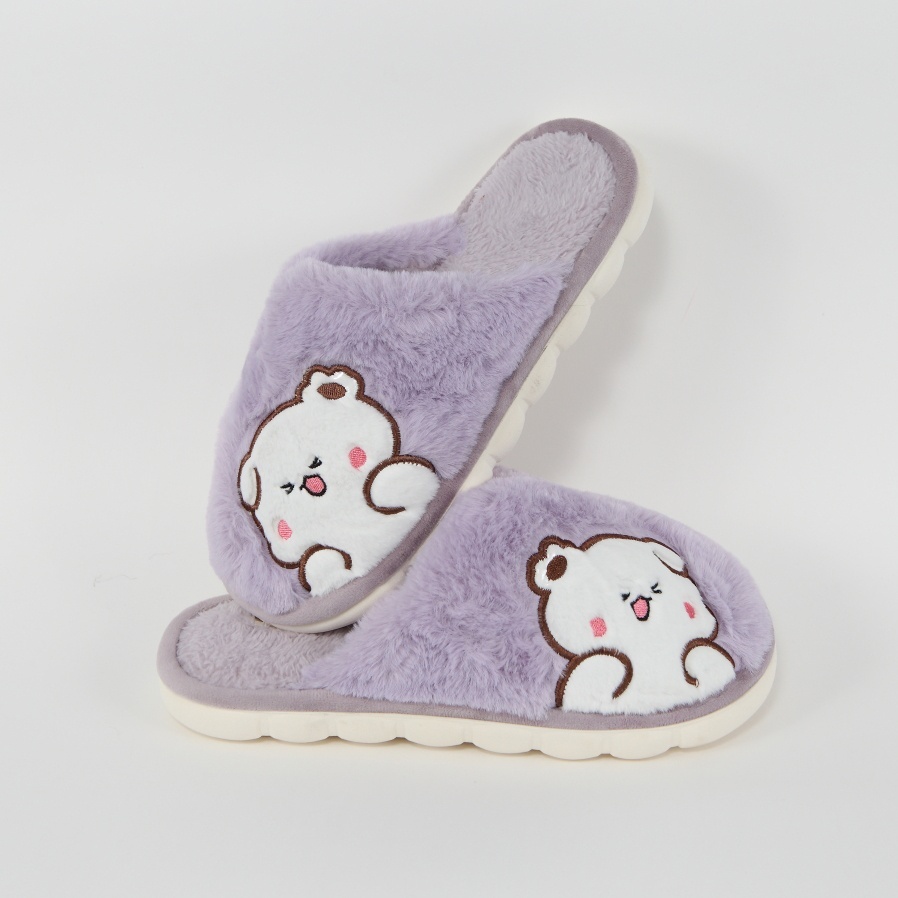 Papuci lila de casa Lunel