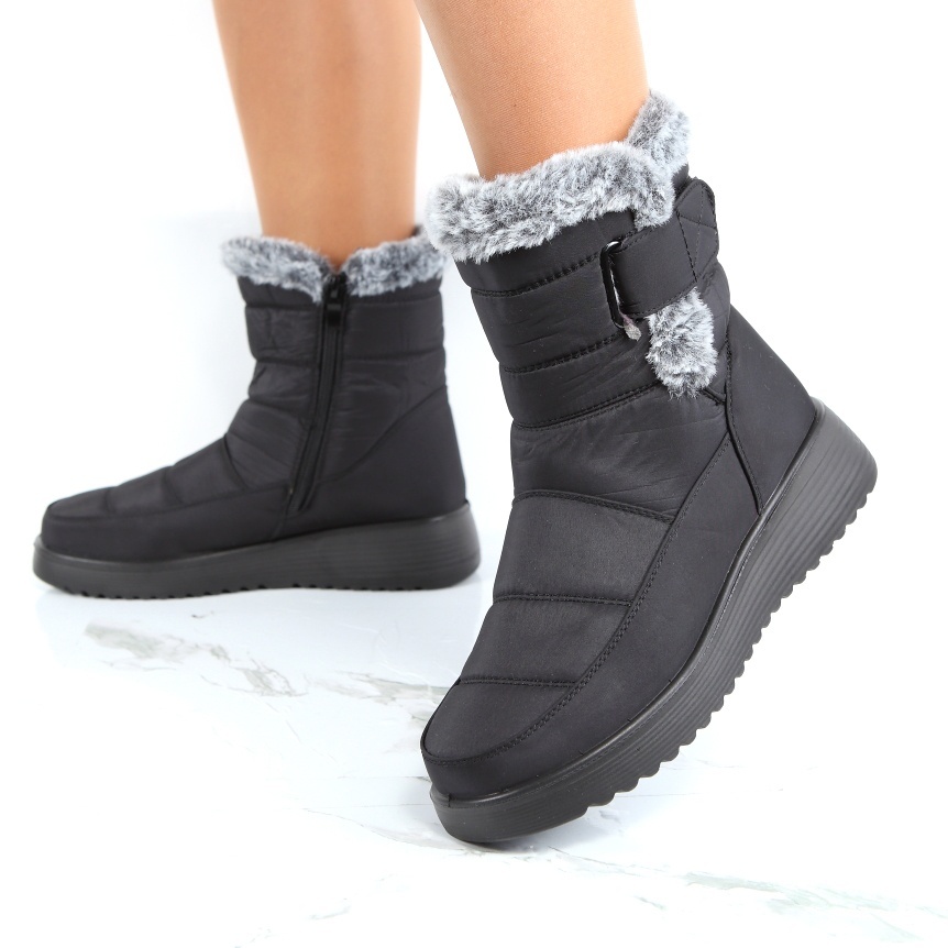 Ghete negre imblanite Avely