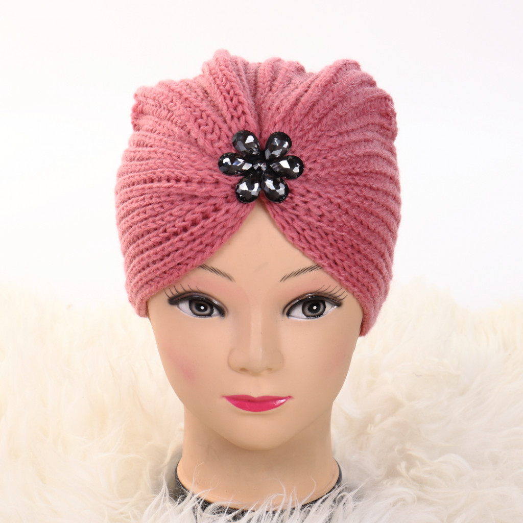 Turban cu model roz Lien lafetecochete.ro imagine 2022 13clothing.ro