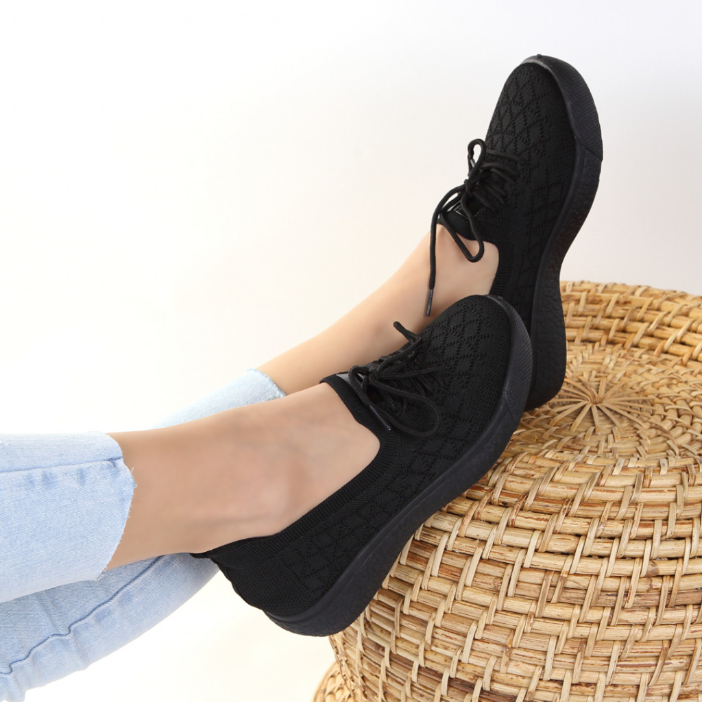 Espadrile negre usoare Orino