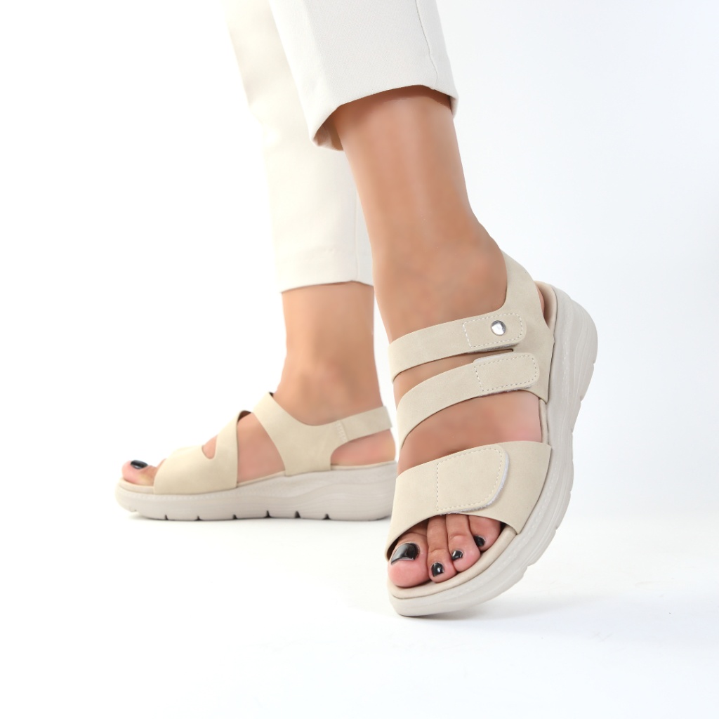 Sandale bej comode Alonia