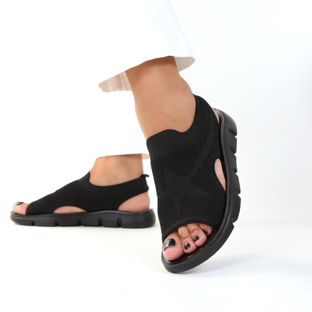 Sandale negre usoare Teona