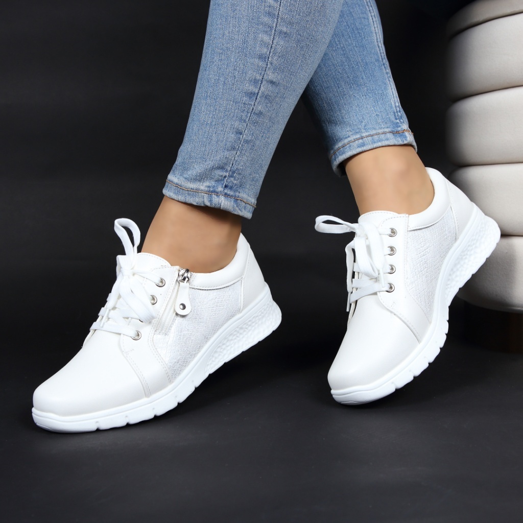 Pantofi sport albi comozi Gardena