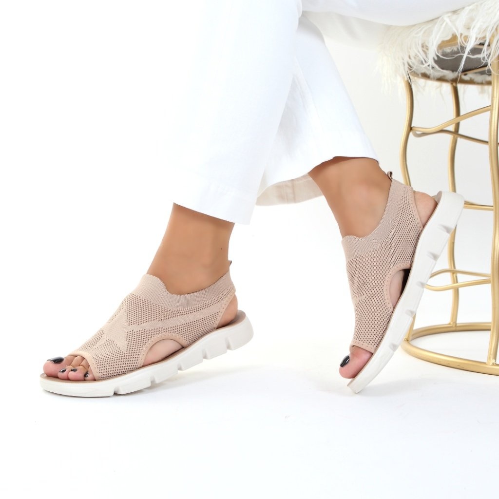 Sandale comode bej Rana