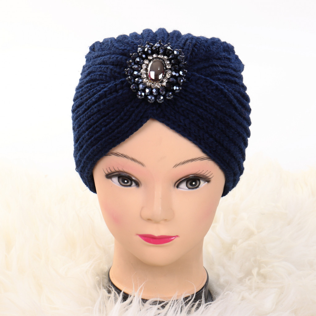 Turban cu model albastru ovo