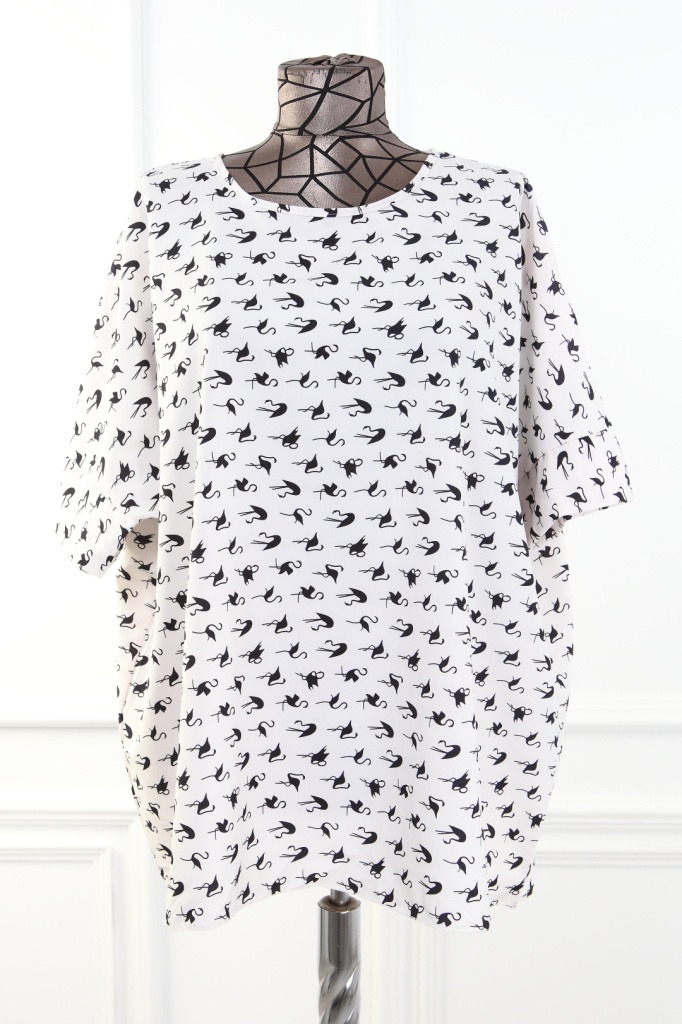 Bluza alba simpla Ovia