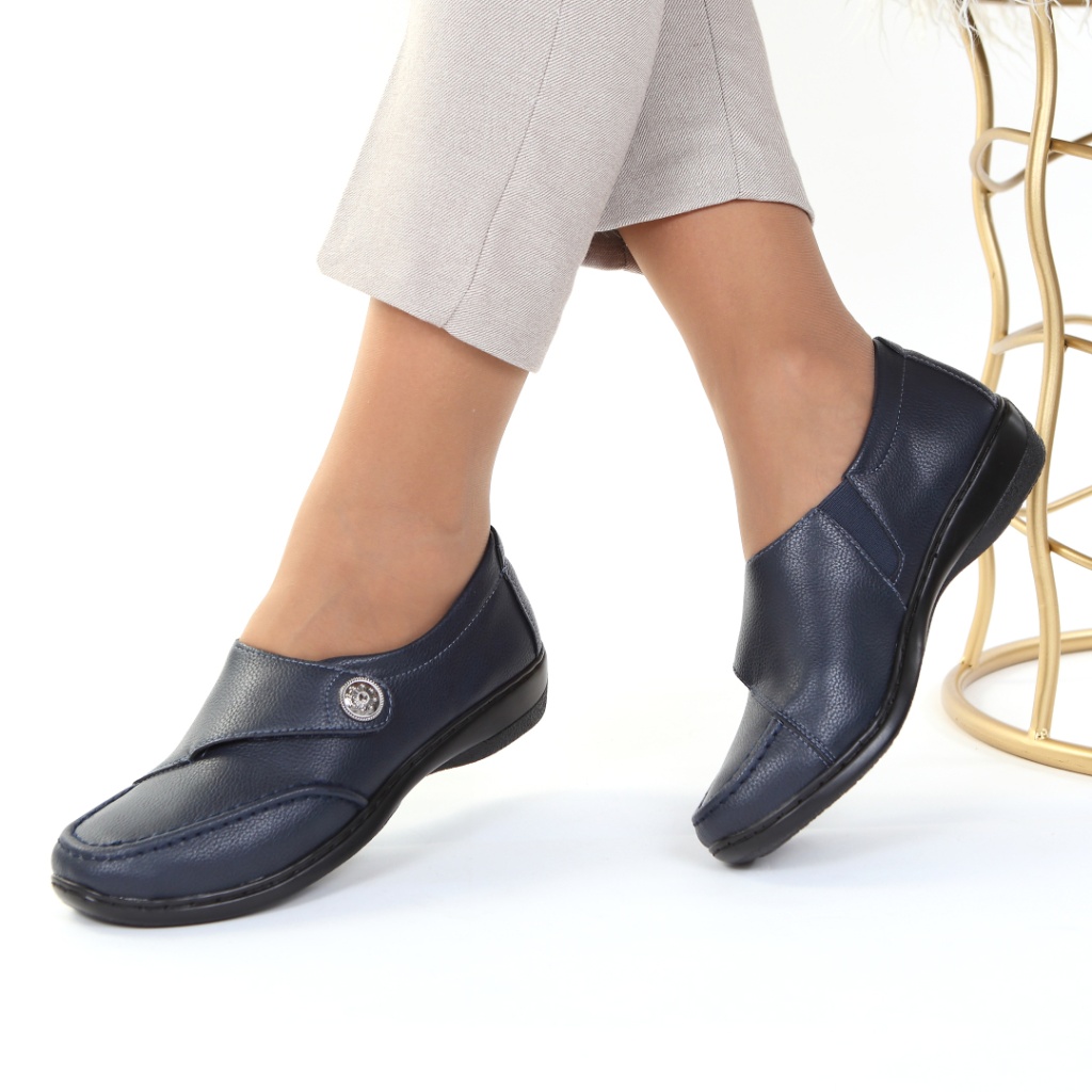 Pantofi bleumarin comozi Zeni