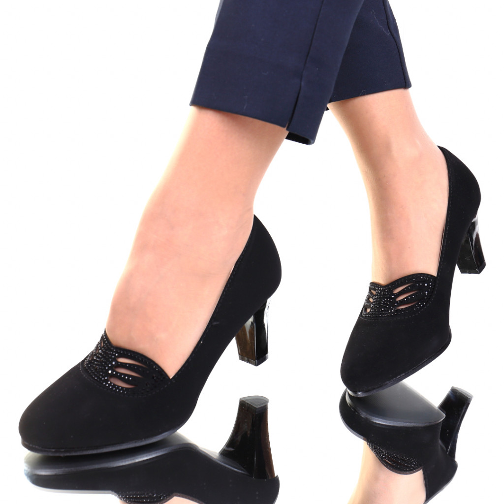 Pantofi piele ecologica matifiata edena