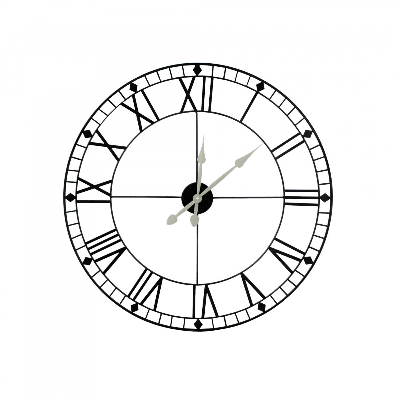 Ceas de perete metal 88cm negru