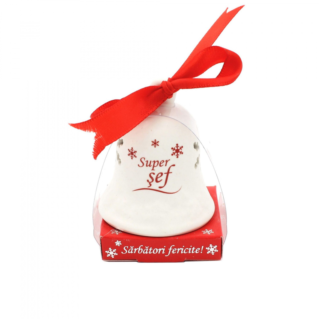 Clopoțel decorativ din ceramică - „Super șef"