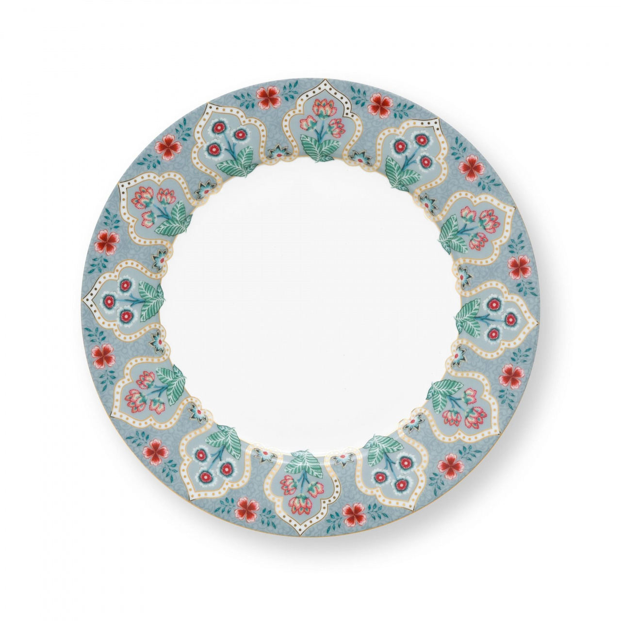 Farfurie din porțelan, Pip Studio, Bleu, 21cm, colecția Flower Festival