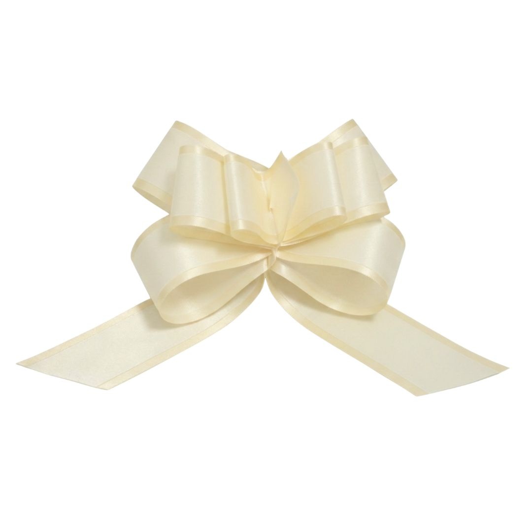 Fundă Flower, cu autoformare, culoarea crem