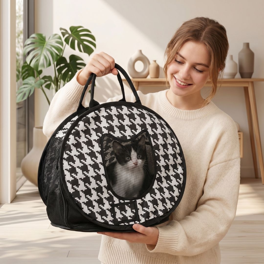 Geantă de transport pentru pisici, colecția Cats, 38x33x48 cm