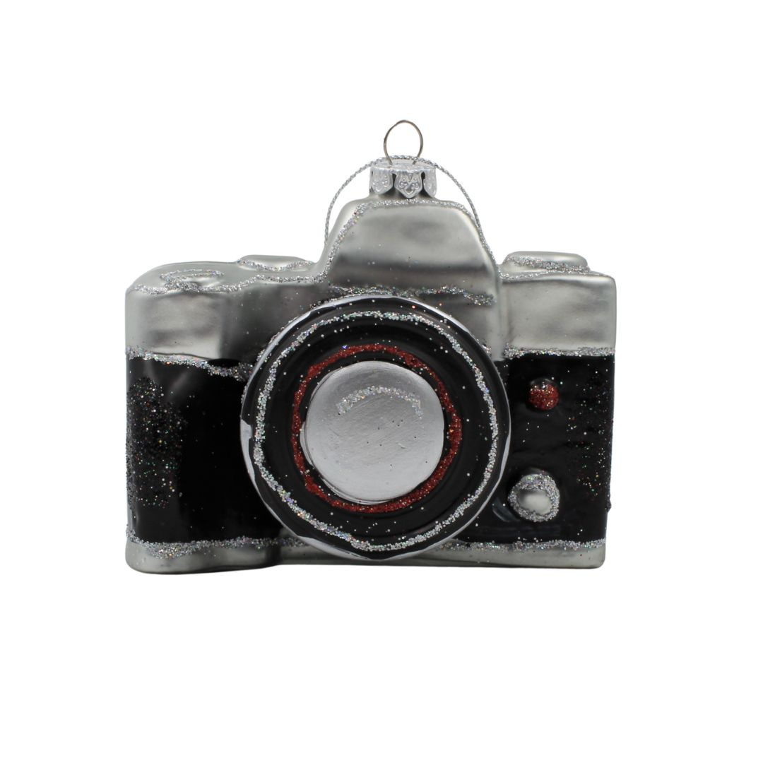 Ornament Edelman, din metal - Aparat foto negru cu argintiu