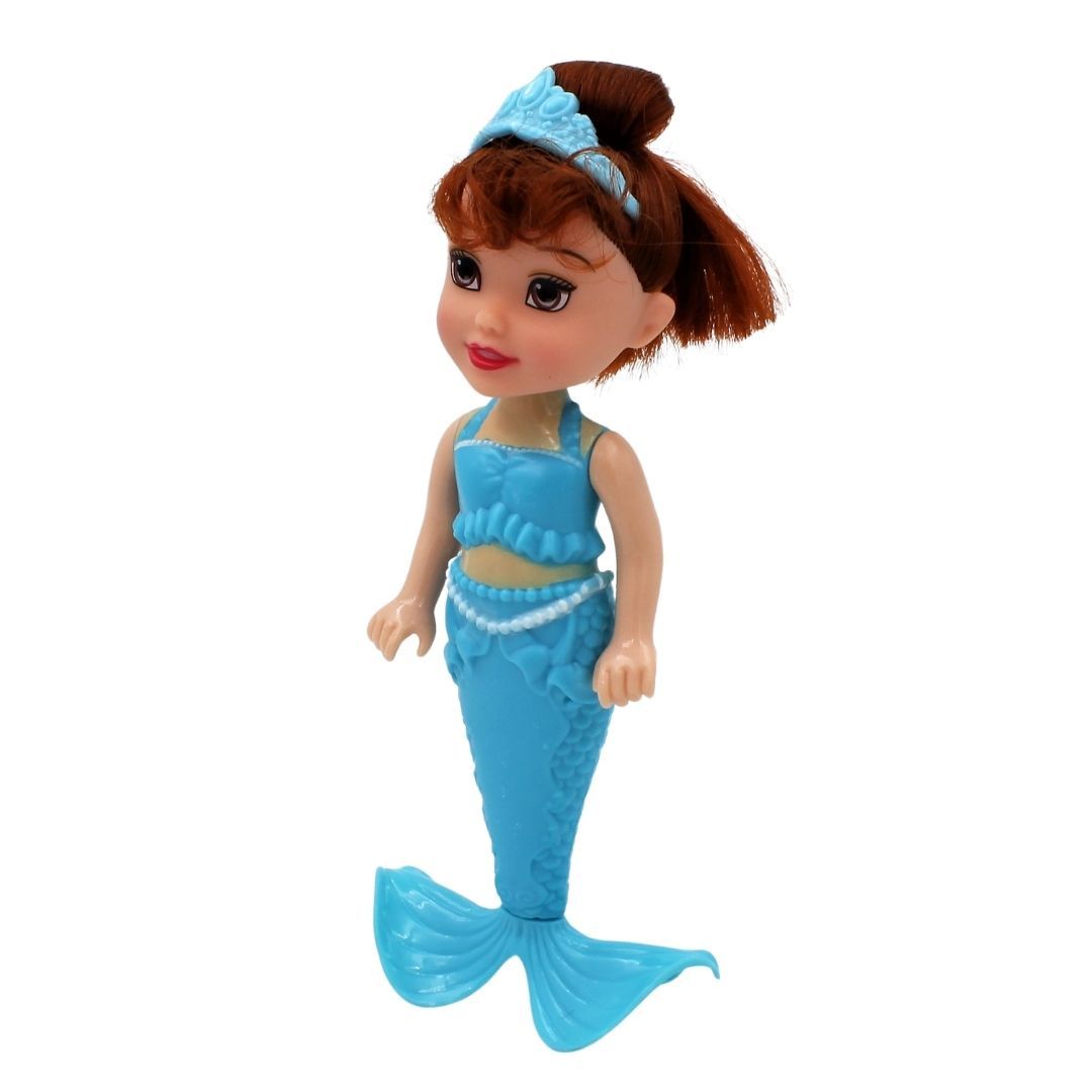 Papusa sirena albastra 18 cm