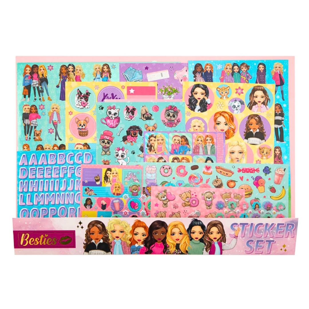 Set 300 stickere, Besties, model "Cele mai bune prietene"