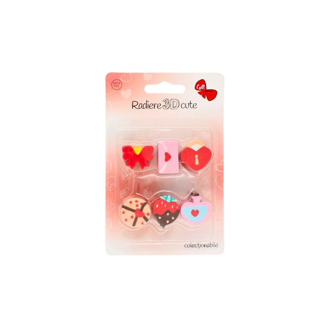 Set 6 radiere 3D colecționabile iubire