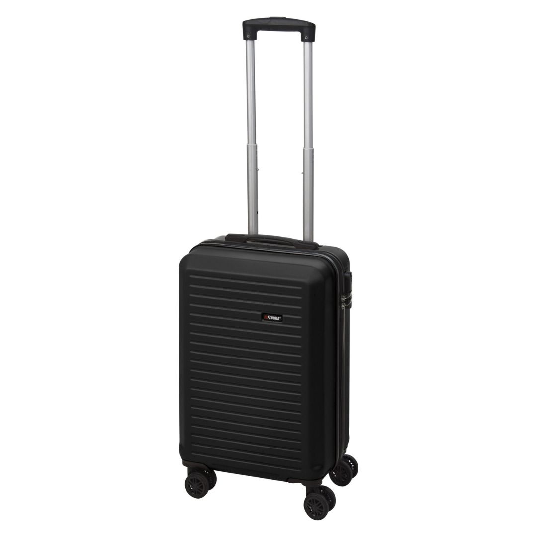Troler ProWorld cu roți 360°, 36 litri, negru, 56x36,5x21 cm