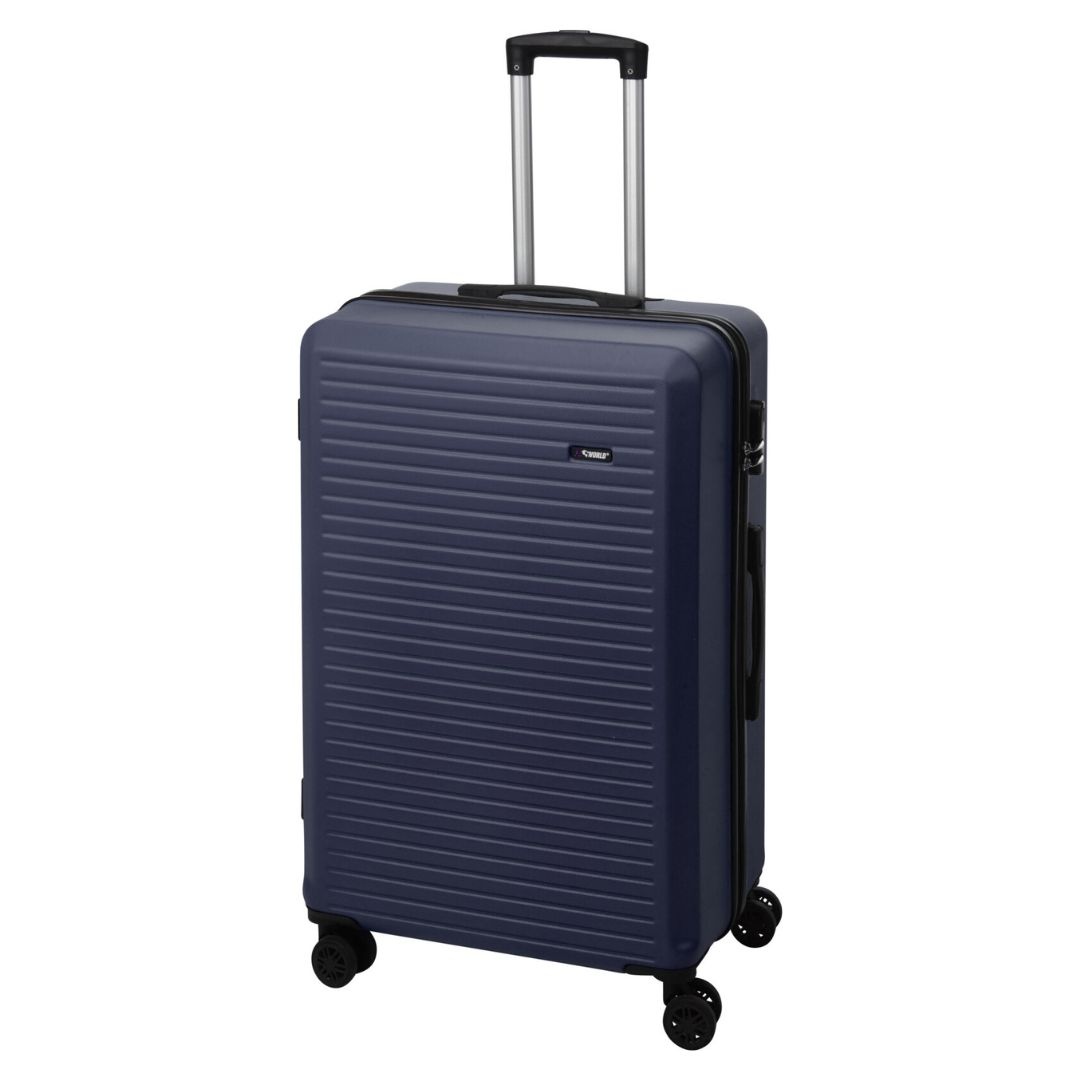 Troler ProWorld cu roți 360°, 60 litri, bleumarin, 43x26x65,5 cm