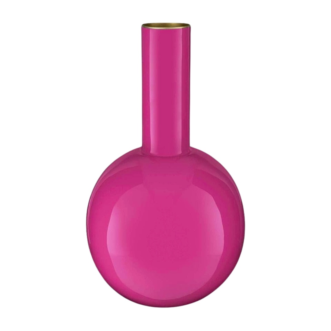 Vază decorativă, din metal, Pip Studio, Bright Pink, 26 cm, colecția Others