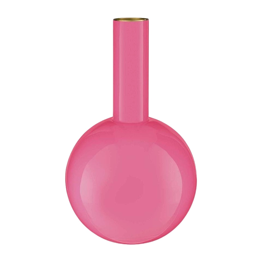 Vază decorativă, din metal, Pip Studio, Medium Pink, 19x33 cm, colecția Others