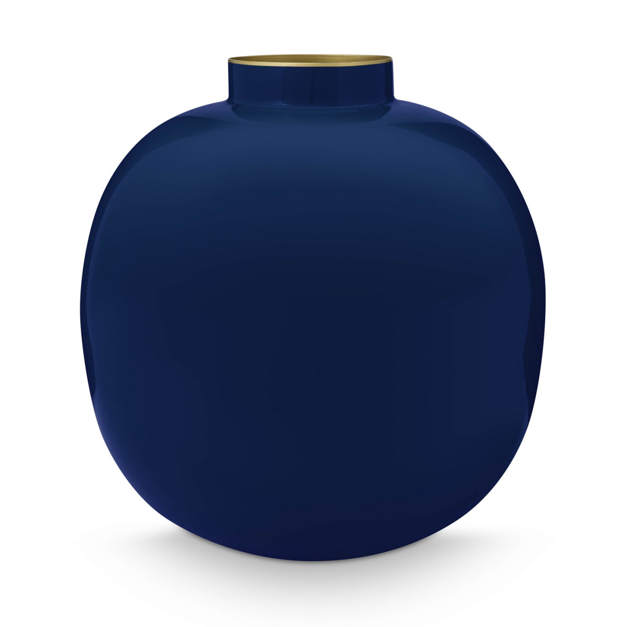 Vază decorativă rotundă, metalică, Pip Studio, 23cm, Blue