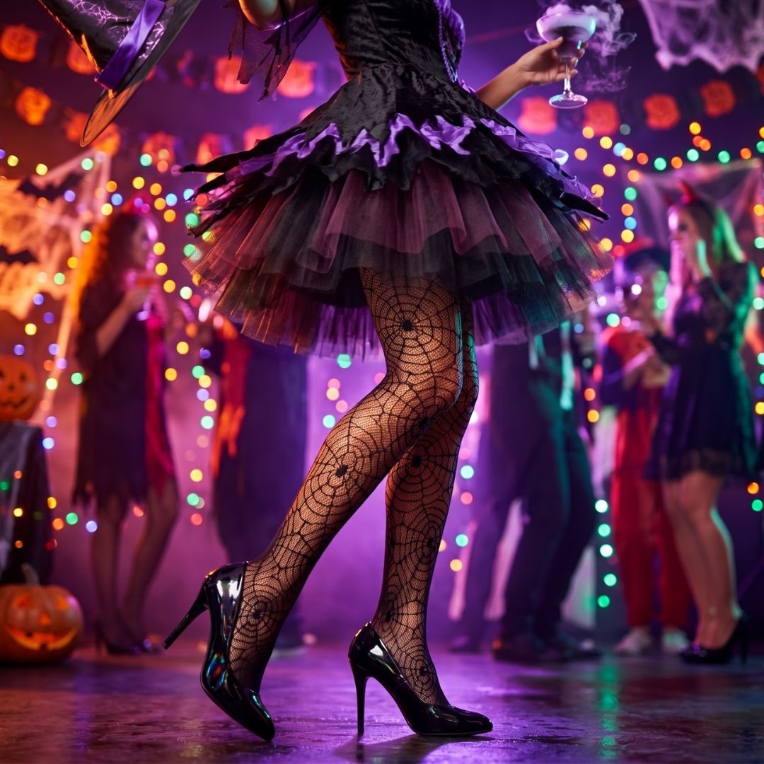 Dres de Halloween, pentru fete, Amscan, model pânză de păianjen, culoarea negru, one size
