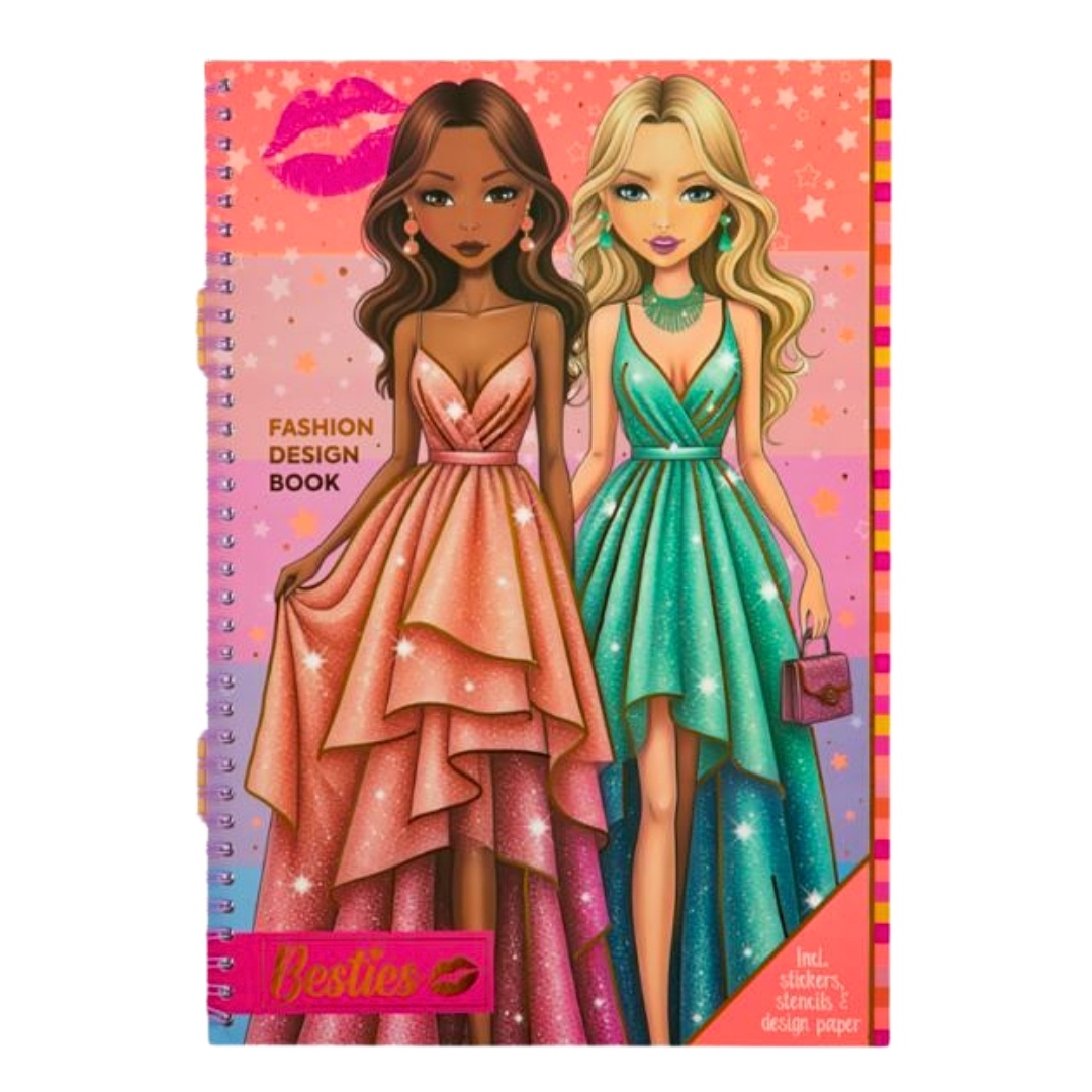 Fashion Design Book, Besties, Glam Dress