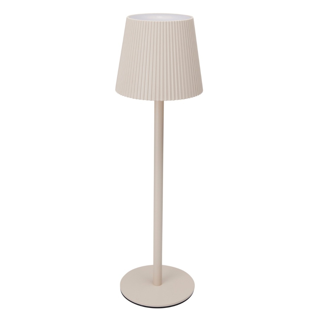 Lampă de masă, LED Touch, 10x36 cm, crem, 3 trepte de intensitate, lumină alb cald