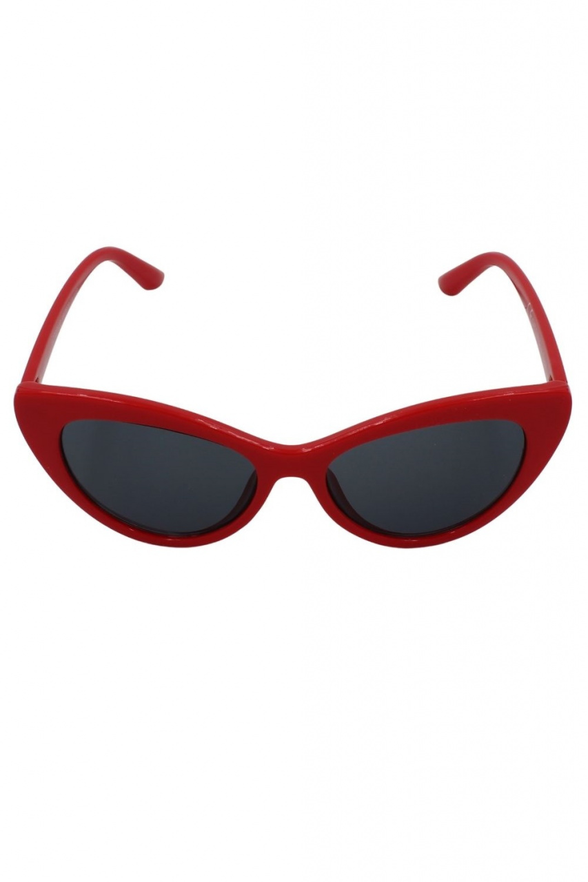 Ochelari de soare dama cat eye rosu