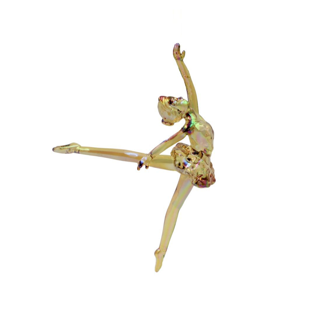 Ornament de Crăciun, House of Seasons balerina auriu