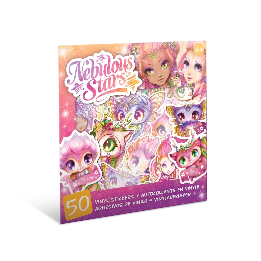 Set 50 stickere, din vinil, Nebulous Stars, Paloma & Elana