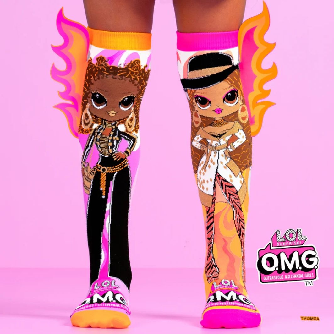 Șosete lungi colorate Madmia pentru fete fantasy LOL bee the Queen 6-99 ani