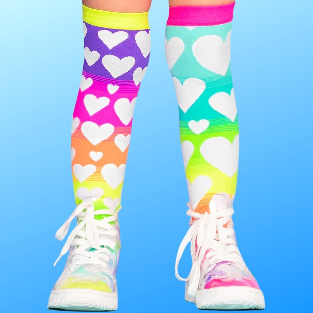 Șosete lungi colorate Madmia pentru fete fantasy Rainbow 6-99 ani