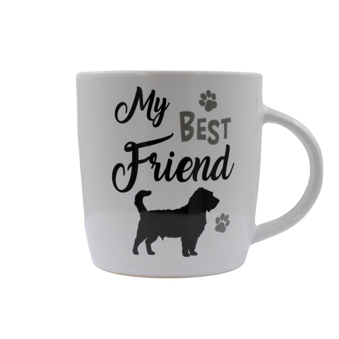 Cană ceramică My best friend albă