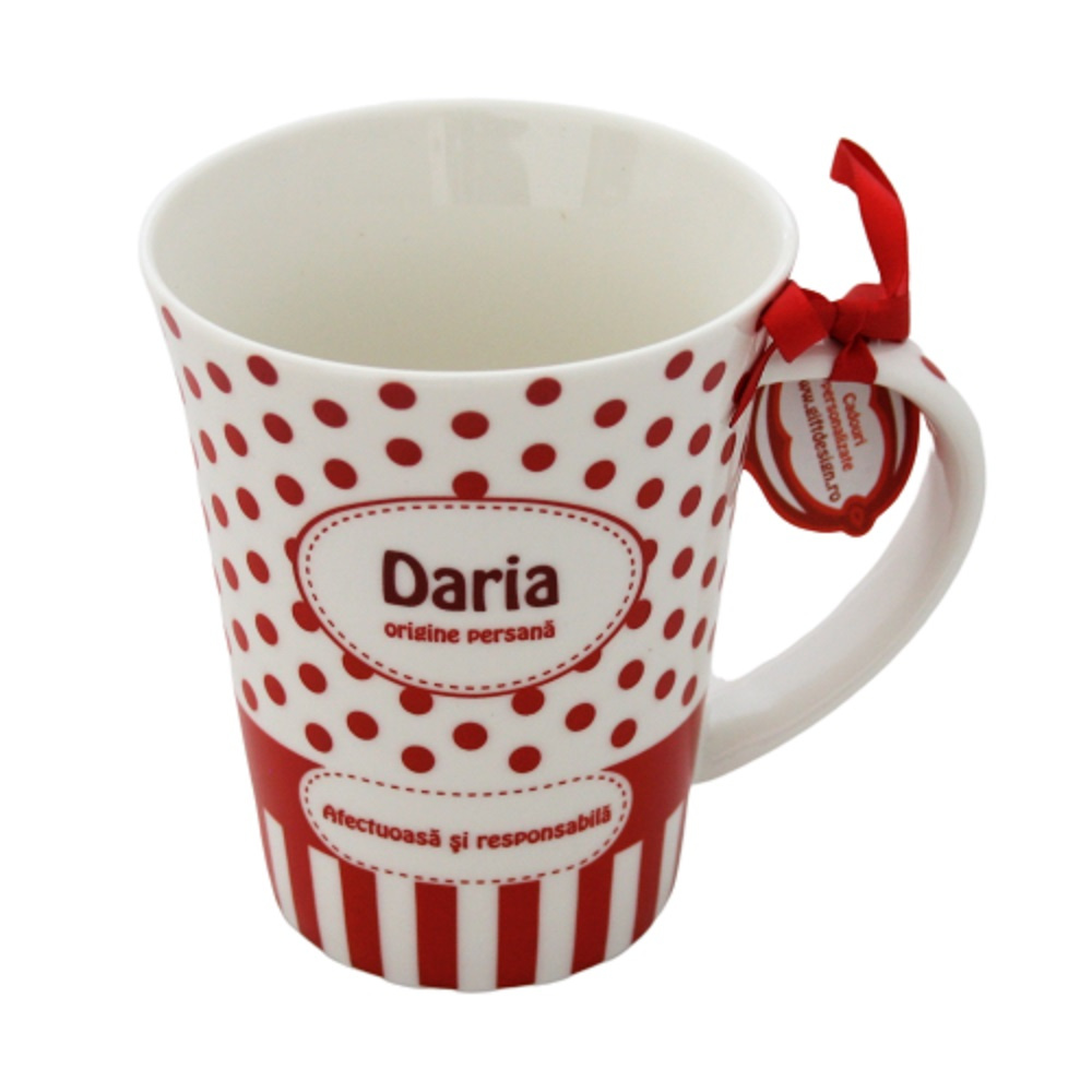Cană din porțelan personalizată Daria