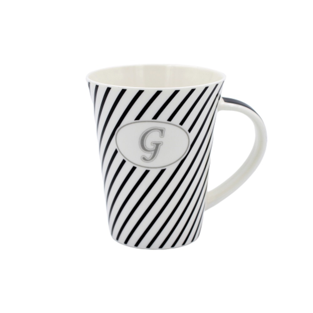 Cană din poțelan personalizată cu litera "G"