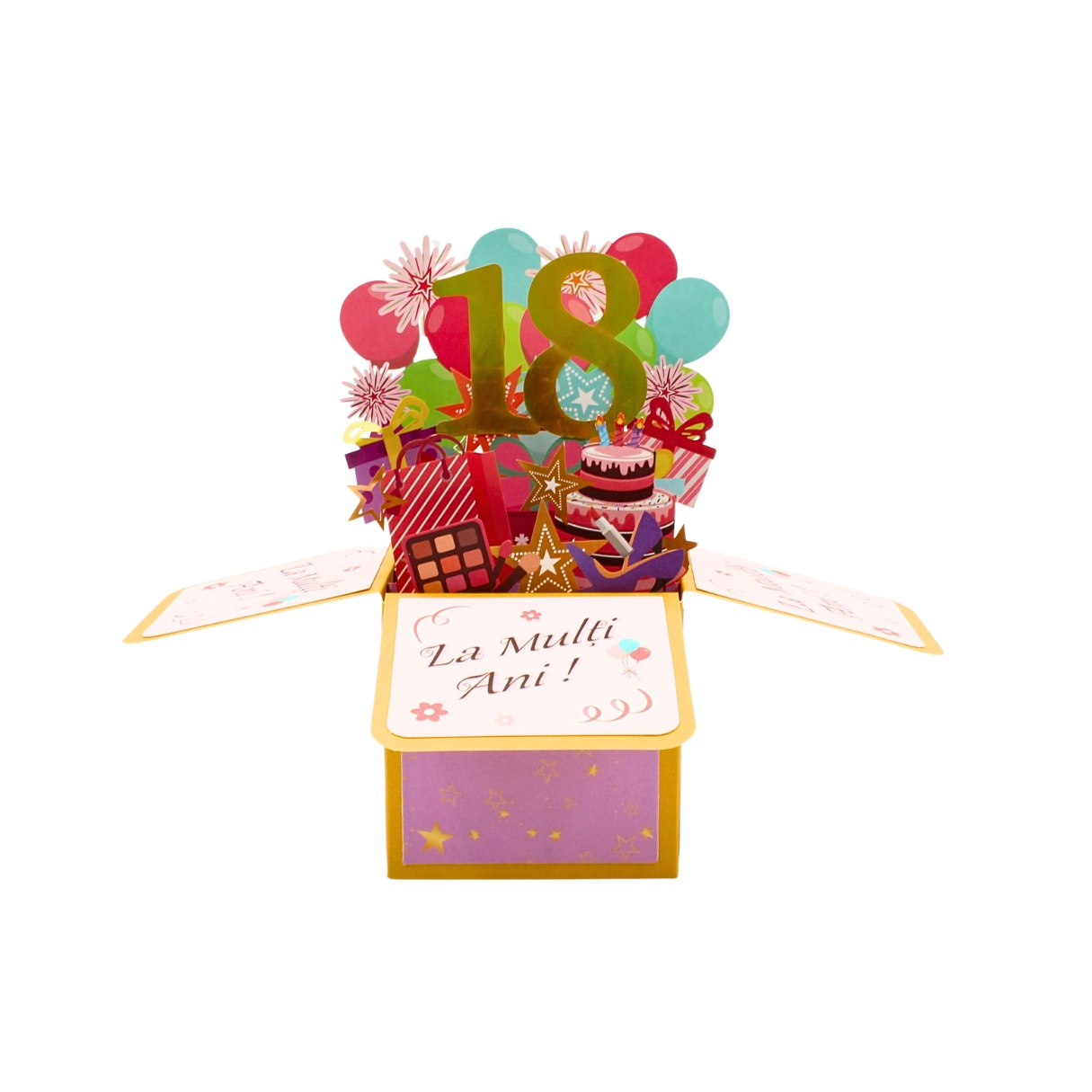 Decorațiune din hârtie Magic Pop-Ups 18 ani