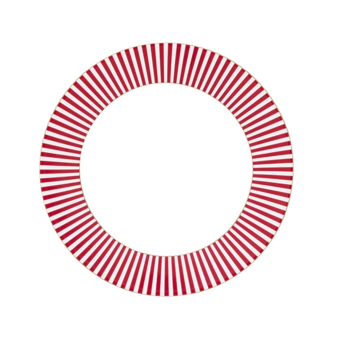 Farfurie din porțelan, Breakfast, Pip Studio, Pink, 21 cm, colecția Royal Stripes